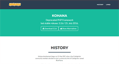 Desktop Screenshot of kohanaframework.org